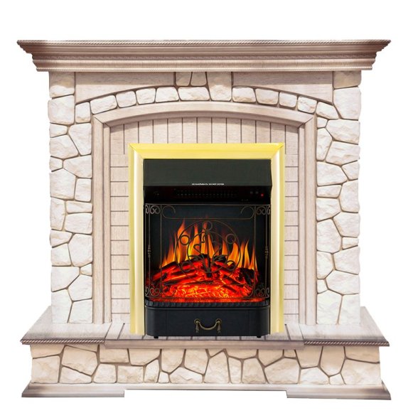 Каминокомплект Royal Flame Preston с очагом Majestic FX Brass